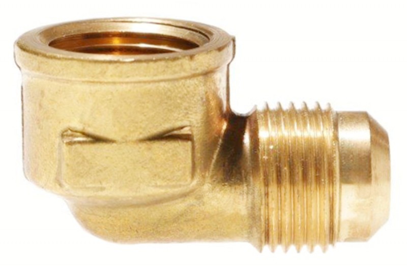 Female NPT x 90° Male SAE Gas Flare Adapter (Ell)