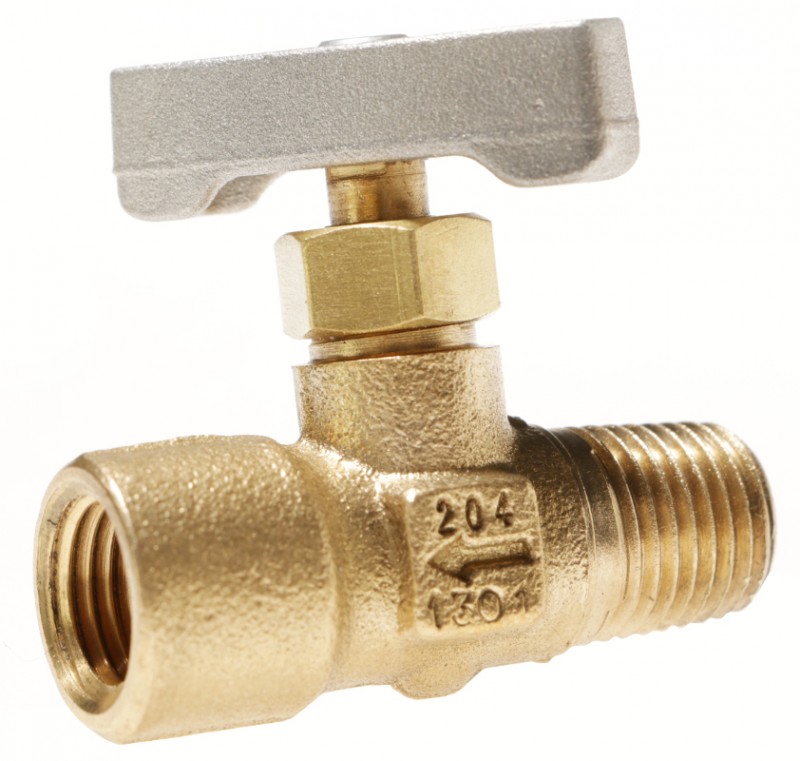 Propane Natural Gas T Handle Needle Control Valve 1/4 Pipe 