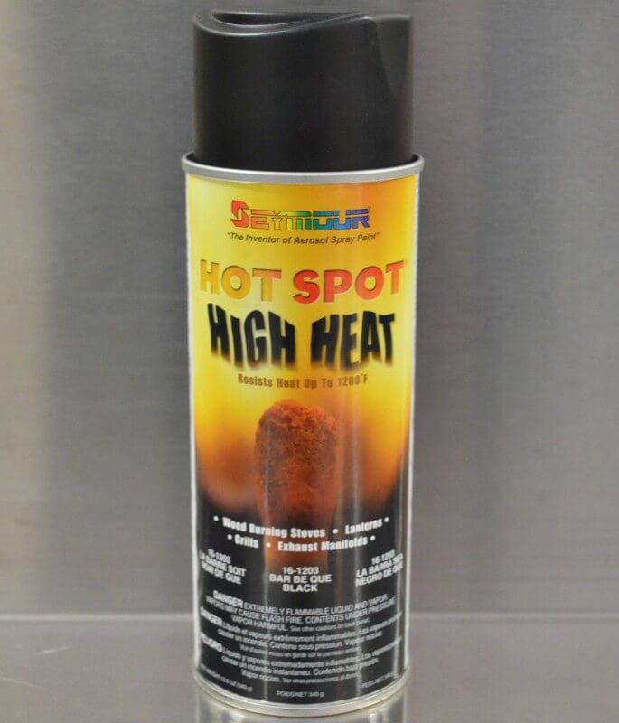Hot Spot Barbecue Black Hi-Temp Touch-Up Spray Paint