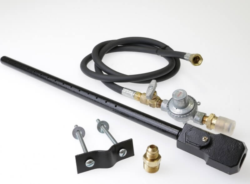 Log Lighter and Gas Heat Assist Burner, Complete Assembly (LPG) includes COM#3 Gas Regulator