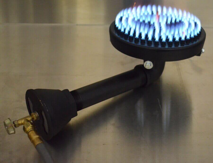 80,000 BTU/hr Low Pressure or Natural Gas Two-Part  Cast Iron Burner - Adjustable Length Neck