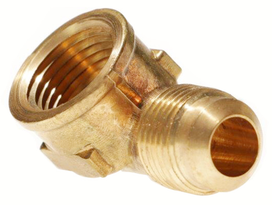 Female NPT x 90° Male SAE Gas Flare Adapter (Ell)