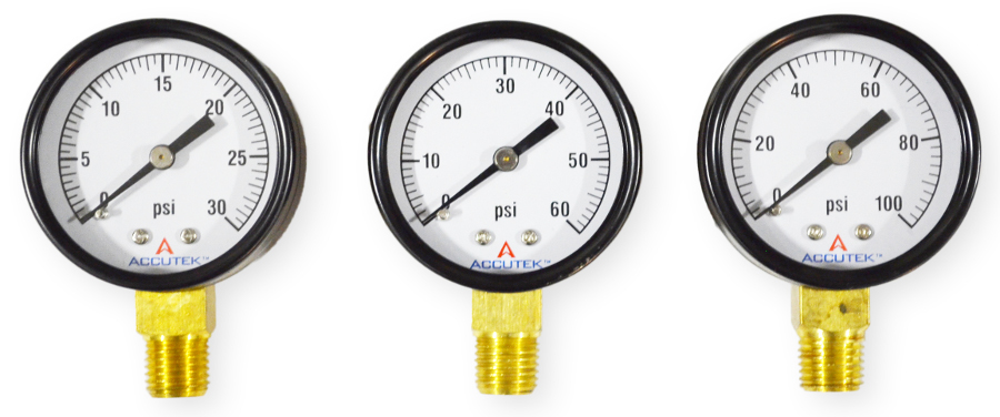 Pressure Gauge with 1/4 Male NPT Fitting