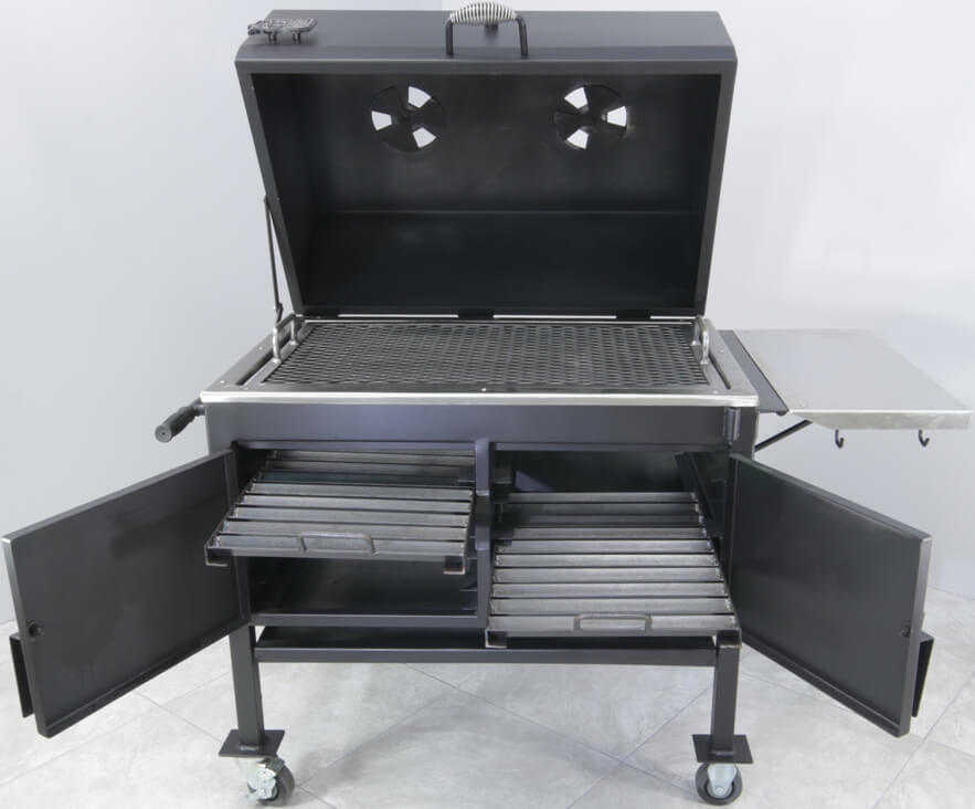 2436XL Fajita Grill 2 Heavy Duty Charcoal Racks with Handles