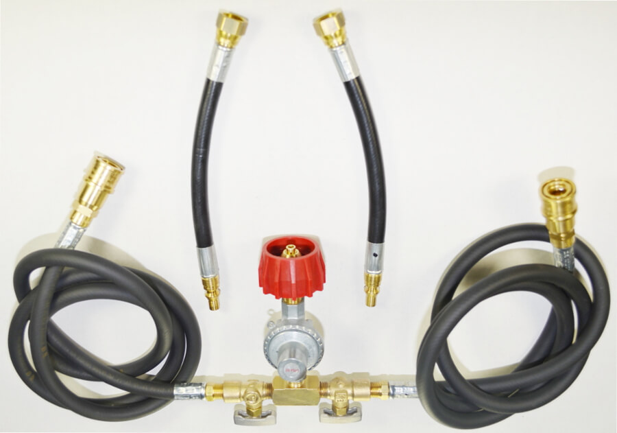 COM4-D with Optional Red Acme fitting and QDC hoses